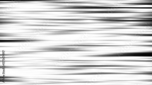Liquid chrome horizontal lines dynamic effect texture. Speed black and white metallic flow for tech, race, futuristic designs, banners, digital art. Glossy distorted surface. Vector illustration
