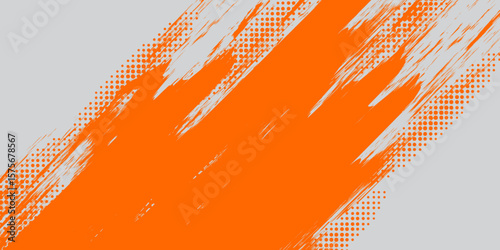 Abstract orange grunge background with vintage line pattern, perfect for web, business, and art design elements