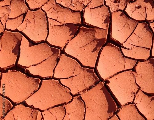 Dried, cracked earth