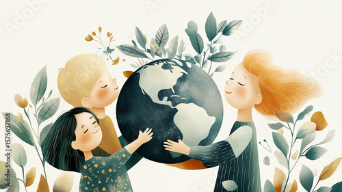 Children rights, inclusion, equality, diversity and humanitarian aid concept, respect, tolerance and human relationship 