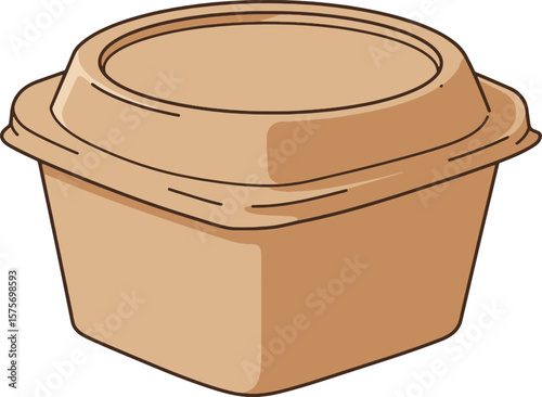 Eco-Friendly Square Food Container Sustainable Packaging for Restaurants and Businesses