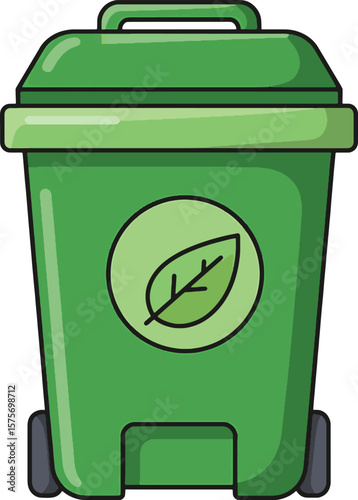 Green Compost Bin Eco-Friendly Waste Recycling Solution for Home and Garden