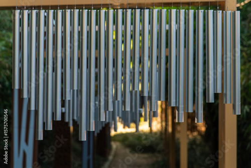 Canvas-taulu wind chime in the forest