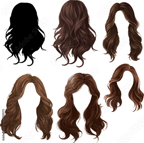 set of hair