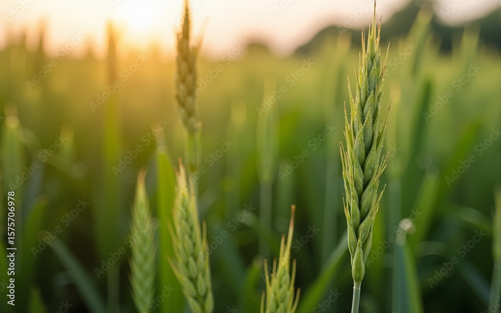 Fototapeta premium Getting up close and personal with their crops. High quality