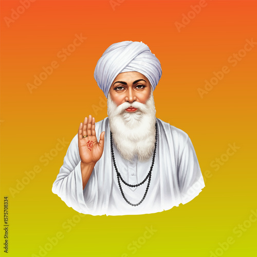 guru nanak vector
