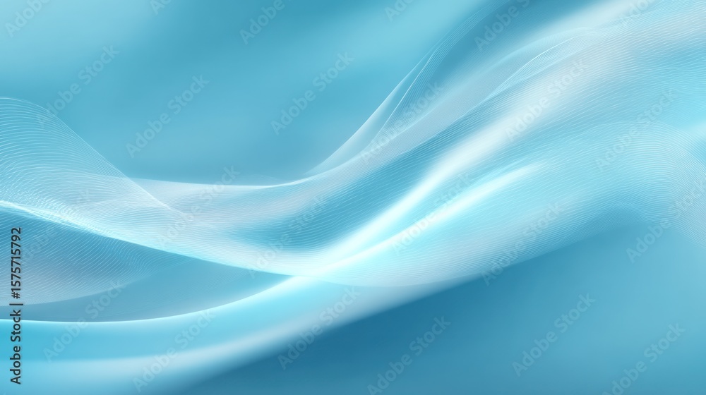 Fototapeta premium Abstract light blue background with wave patterns