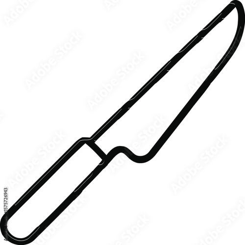 Knife editable vector illustration icon