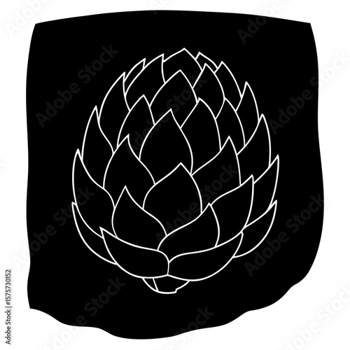 A single fresh artichoke on a dark textured background, dramatic side lighting highlighting its textures, moody tones, rustic kitchen vibe, focus on natural detail.