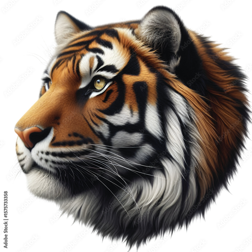 Fototapeta premium Tiger face vector