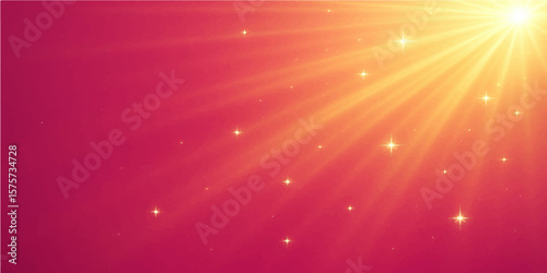 Radiant Sunbeam Burst: Golden sunbeams burst forth with an ethereal glow, casting a warm, inviting light upon a vivid gradient background, evoking serenity.