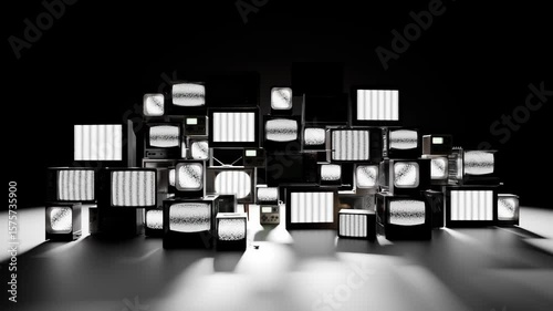 Retro TV 3D loop Animation