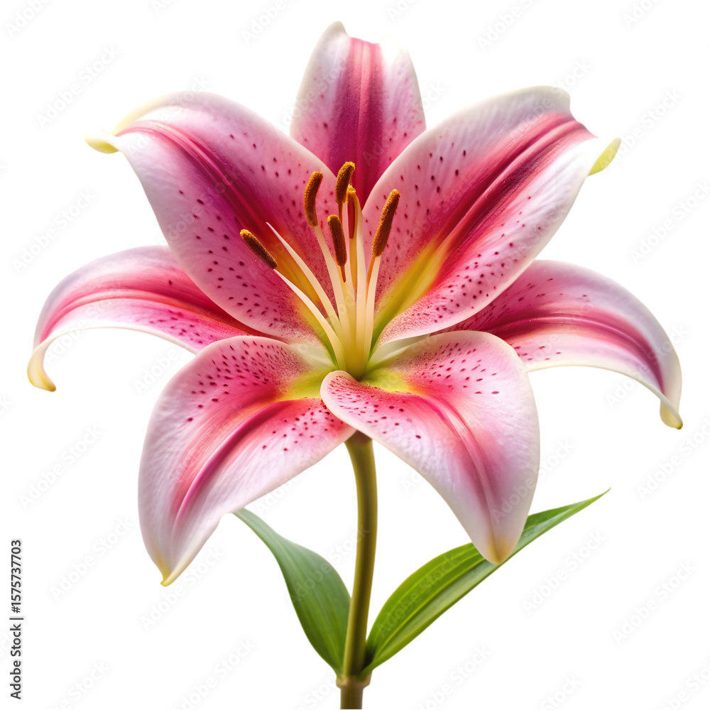 Fototapeta premium pink lily flower