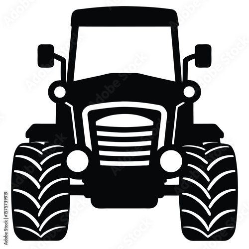 tractor isolated on white background