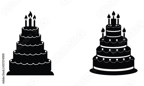 Delicious Celebration Cakes Five Tiered Birthday Cake 