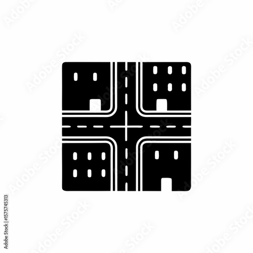 creative details Outline Urban Sprawl Icon vector illustration