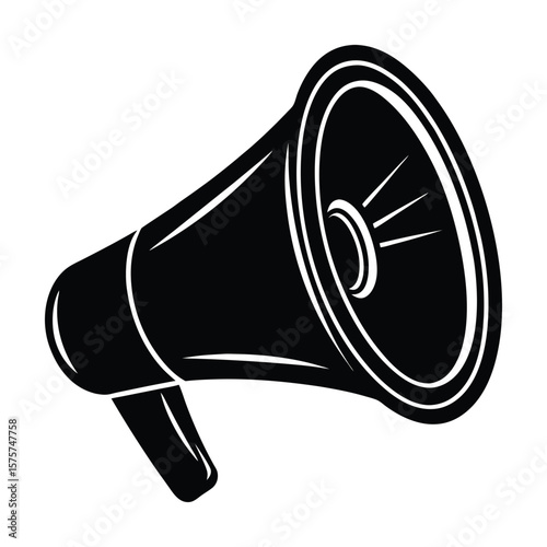 Vintage Megaphone Loud Announcement Design Element