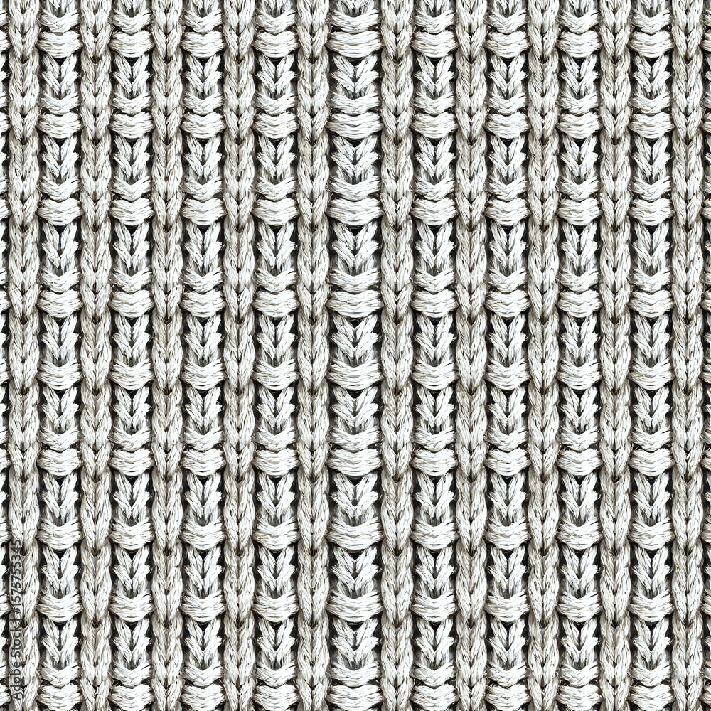 Obraz premium Knitted Texture in a cozy style with neutral colors representing warmth and comfort