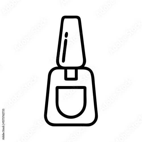 Nail polish bottle icon symbolizes beauty, manicure, and style. Ideal for beauty salons, cosmetics branding, and feminine content.