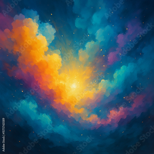 abstract background with stars