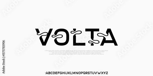 Modern Technology Alphabet font. Futuristic designs. Typography fonts regular, typeface uppercase .Vector Illustration