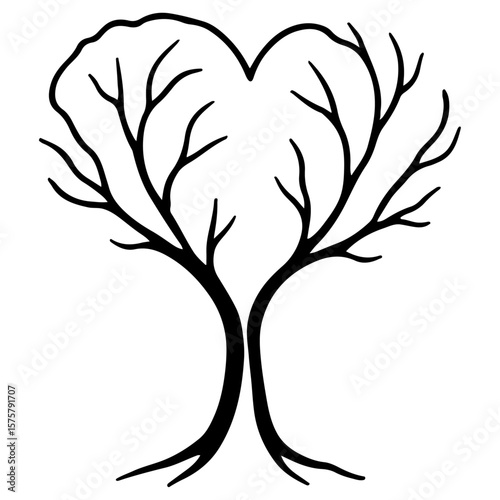 tree with heart