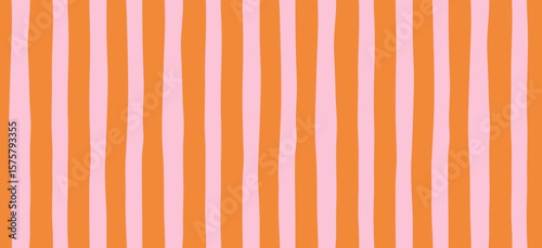 Retro, vintage hand drawn abstract patterned background. French, Italian style vector patterns with strips