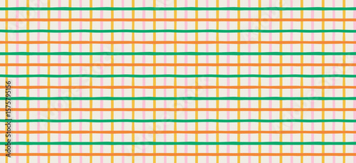 Retro, vintage hand drawn abstract patterned background. French, Italian style patterns with strips, checkered and plaid vector pattern