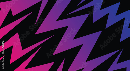 Gradient Zigzag Lightning Pattern
Vibrant Pink and Blue Abstract Design
Sharp Electric Bolt Background
Neon Lightning Art on Black