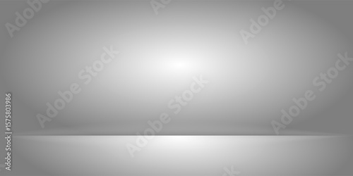 Empty studio gradient background. empty white studio background. gray empty room wall. design for displaying product