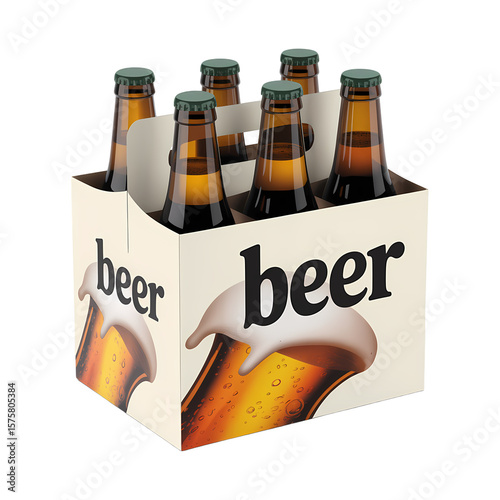 Six Pack Beer Bottles Carton