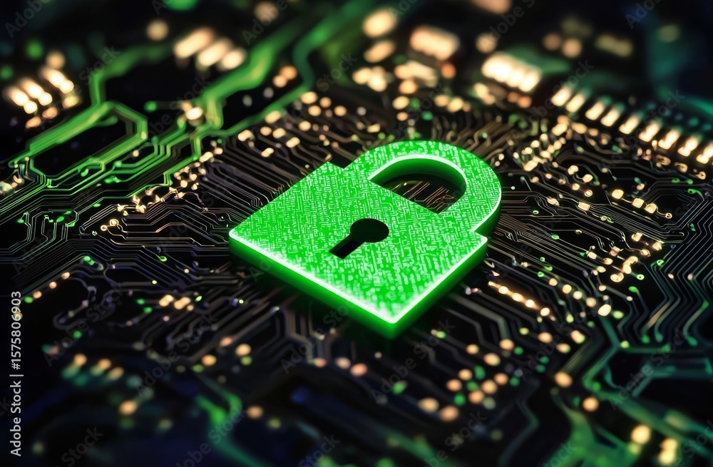 Obraz premium Innovative Tech Concept Representing Data Protection and Privacy