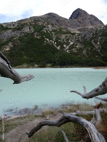 Obraz na plátně laguna esmeralda in Patagonia Argentina, tierra del fuego,  in Ushuaia