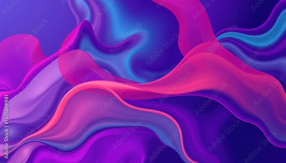 Obraz premium Abstract swirls of vibrant purple, pink, and blue