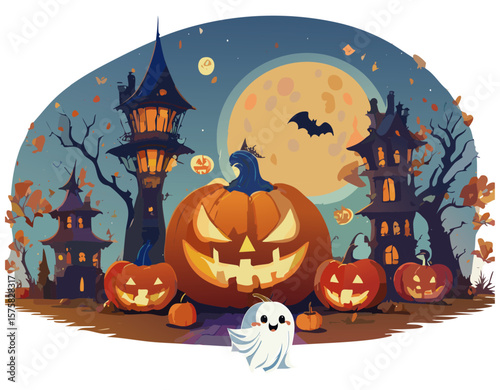 月夜とハロウィン