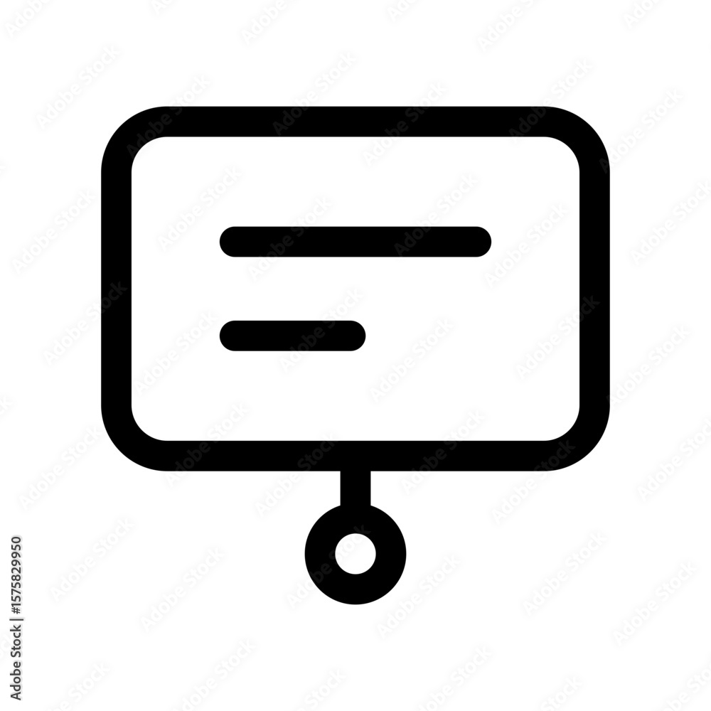 Presentation Board Icon Presentation Board Icon