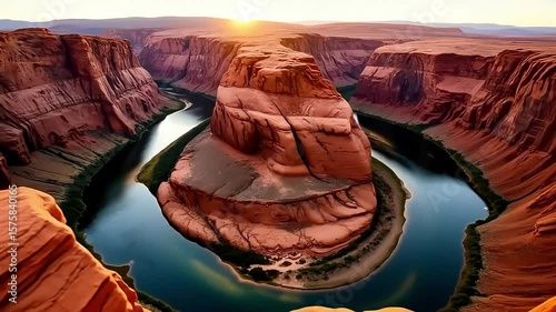 Horseshoe bend arizona grand canyon national park scenic view river travel destination landscape usa nature 100