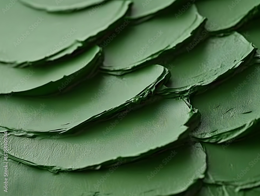 Obraz premium Abstract Green Paint Texture Background Deep Emerald Green Color Swirls
