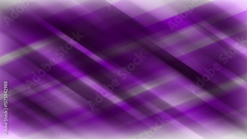 Abstract diagonal purple and white gradient stripes with soft focus and blurred edges