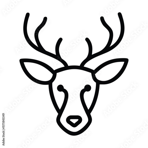 deer head vector