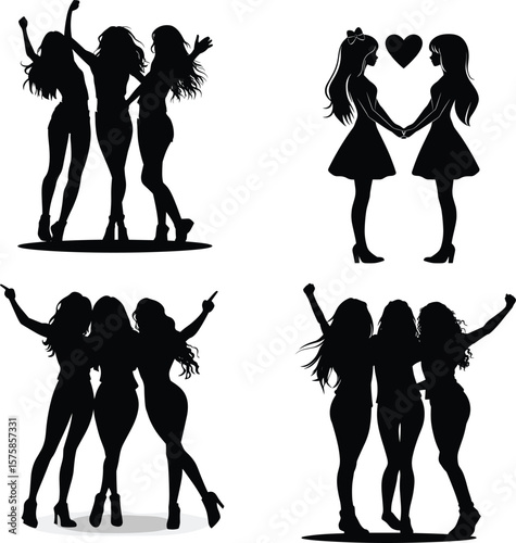 Friends silhouette