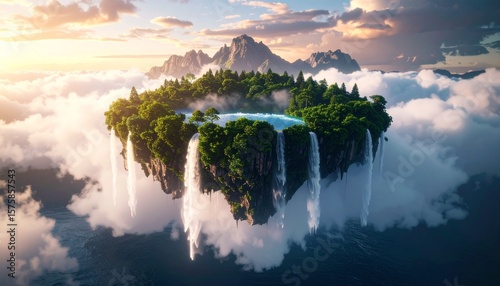 sunset over the mountains