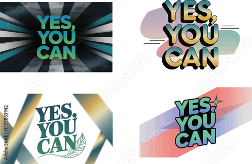 Yes you can text in blue green gradient with striped background radiating from a central point view
