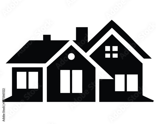 House Exterior Design Icon of Modern Home Architecture Ai Generated