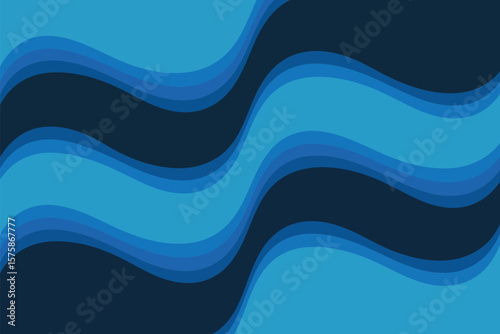 Serene ocean backdrop featuring layered blue waves creates a tranquil aquatic visual texture.