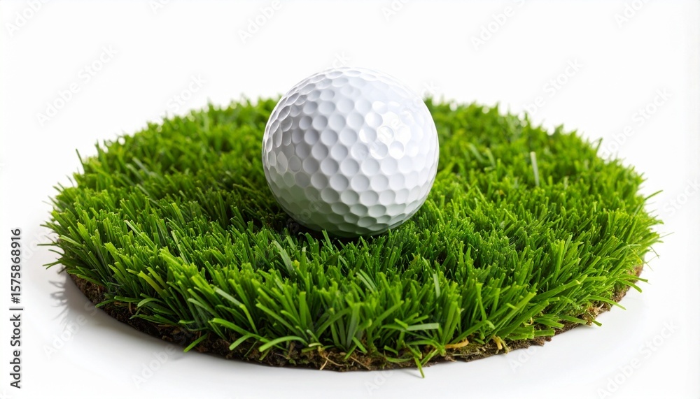 golf ball on green grass golf ball on green grass