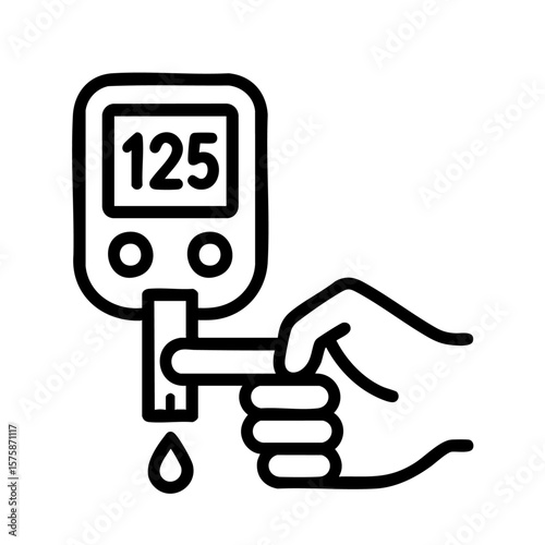 Suger test kit vector