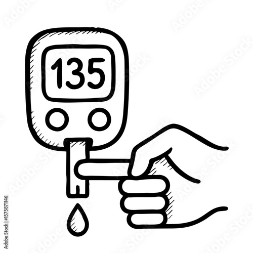 Suger test kit vector