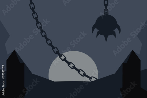 Chains Rattling in a Shadowy Dungeon