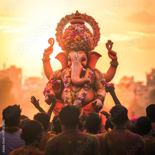 Lord Ganesha aagaman or visarjan
